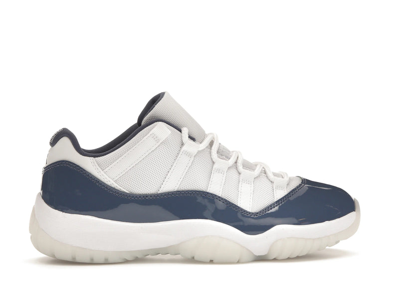 Air Jordan 11 Retro Low Midnight Navy (2024) - White/Midnight Navy/Diffused Blue/Football Grey - FV5104-104 - 35