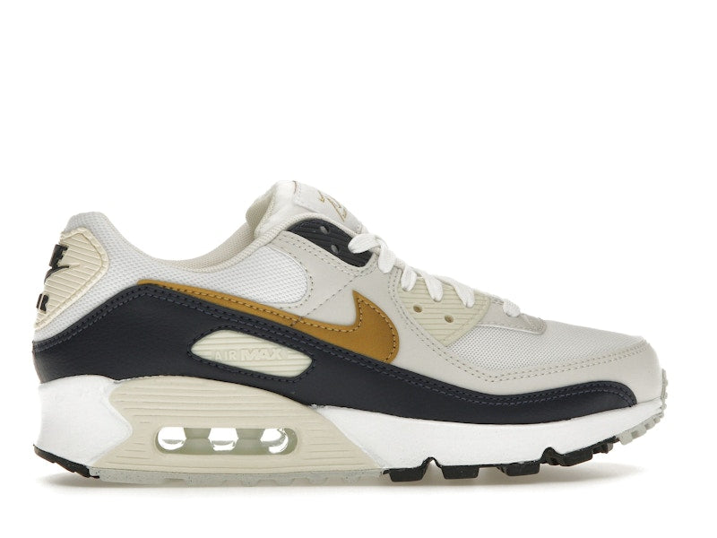 Nike Air Max 90 Olympic (2024) (Women's) - White/Navy/Coconut Milk - HF3444-100 - 35