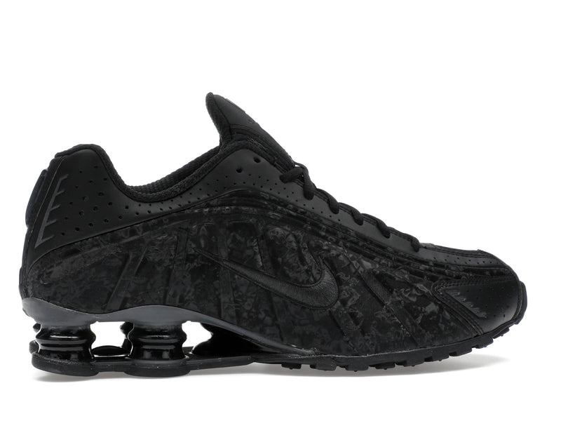 Nike Shox R4 Black Floral - Black/Dark Smoke Grey - HV0934-002 - 35