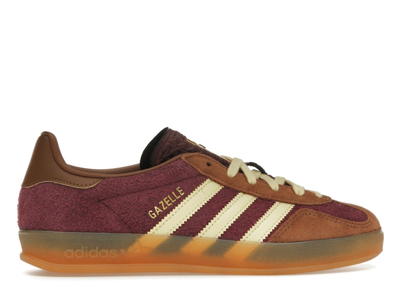 adidas Gazelle Indoor Maroon Almost Yellow - Maroon/Almost Yellow/Preloved Brown - JI0324 - 35