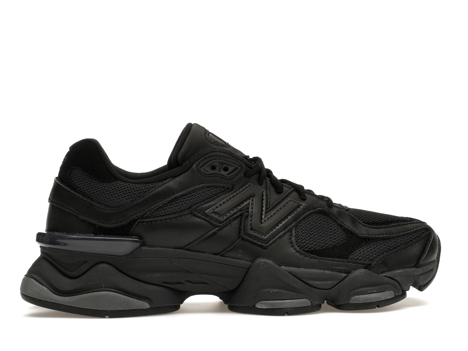 New Balance 9060 Triple Black Leather - U9060NRI - 35