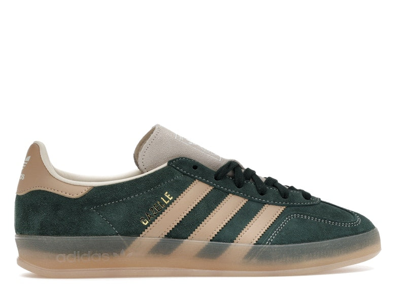 adidas Gazelle Indoor Shadow Green Warm Sandstone - Shadow Green/Warm Sandstone/Wonder White - JH5402 - 35