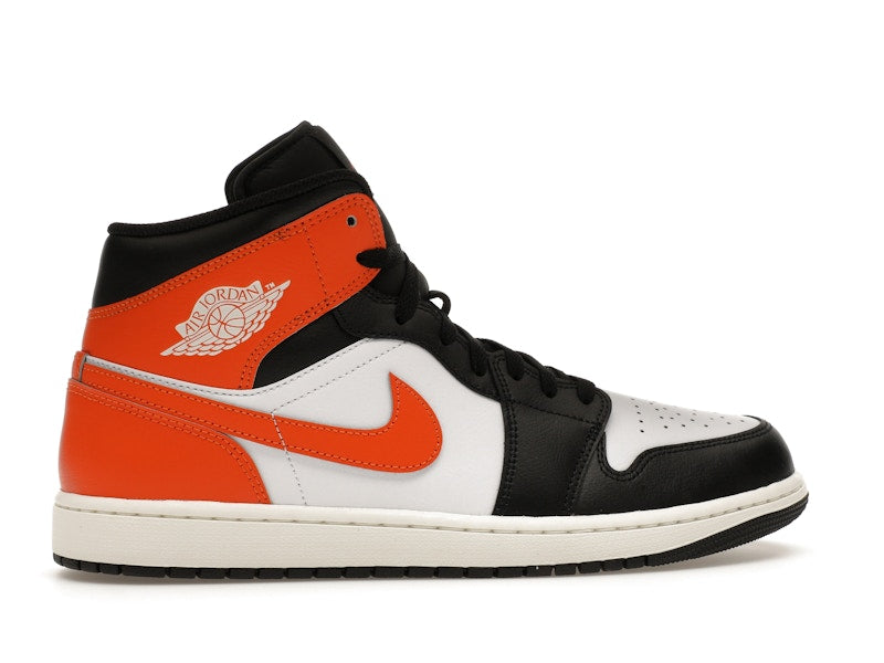 Air Jordan 1 Mid Black Toe Starfish - Starfish/White/Sail/Black - DQ8426-801 - 35