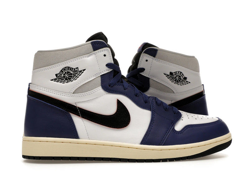 Air Jordan 1 Retro High OG Rare Air - White/Black-Neutral Grey-Deep Royal Blue-Muslin - DZ5485-100 - 35