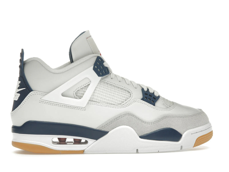 Air Jordan 4 Retro SB Navy - Summit White/White/Navy/Neutral Grey/Gum Yellow/Varsity Red - DR5415-100 - 35