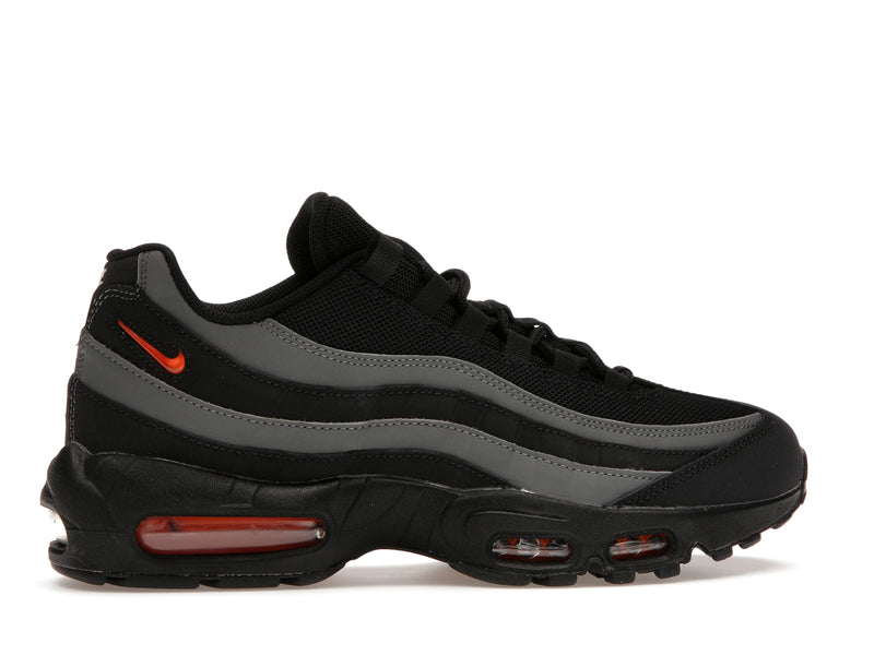 Nike Air Max 95 Black Grey Safety Orange - Black/Grey/Safety Orange - DX2657-001 - 35