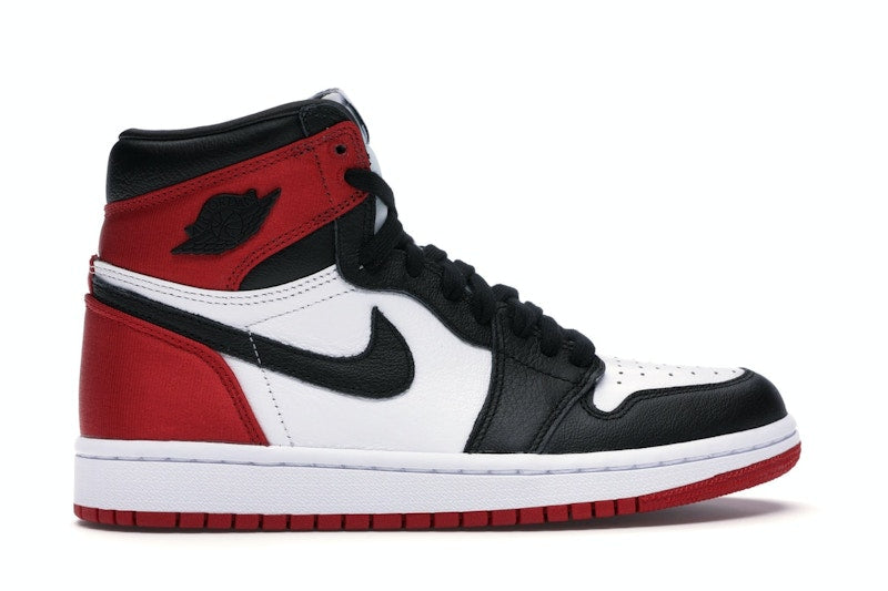 Air Jordan 1 Retro High Satin Black Toe (W) - Black/White-University Red - CD0461-016 - 35
