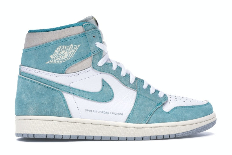 Air Jordan 1 Retro High Turbo Green - Turbo Green/Sail-White-Light Smoke Grey - 555088-311 - 35