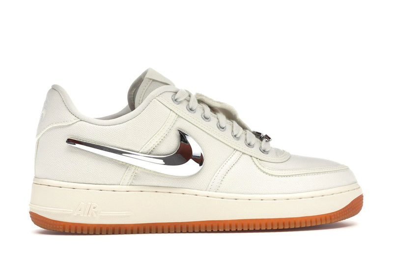 Nike Air Force 1 Low Travis Scott Sail - Sail/Sail-Gum Light Brown - AQ4211-101 - 35