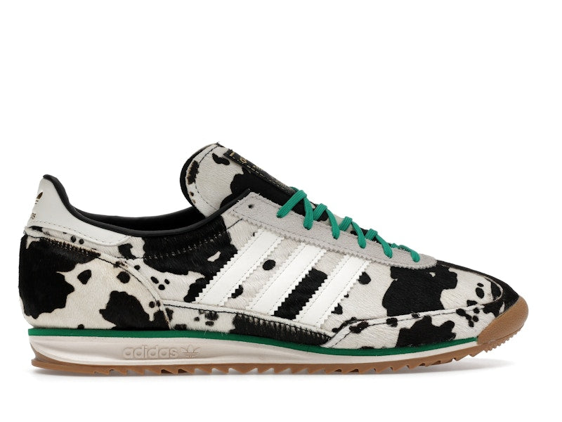 adidas SL 72 OG Cow Print Black White (Women's) - Core Black/Off White/Court Green - JR1639 - 35