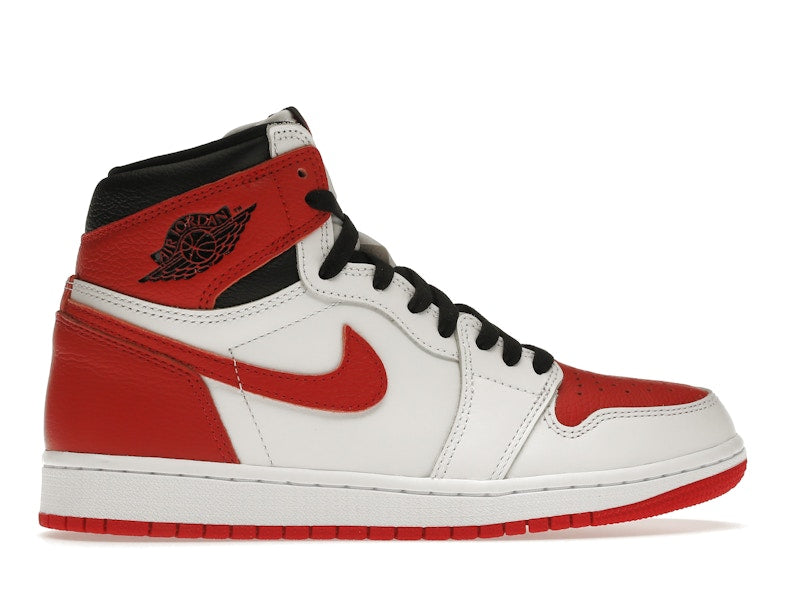 Air Jordan 1 Retro High OG Heritage - White/University Red-Black - 555088-161 - 35