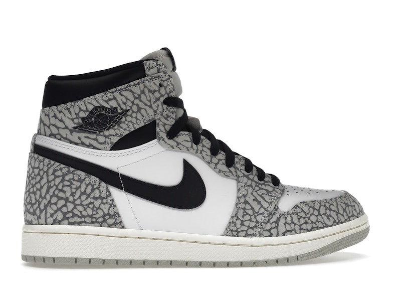 Air Jordan 1 Retro High OG White Cement - Tech Grey/Muslin/Black/White - DZ5485-052 - 35