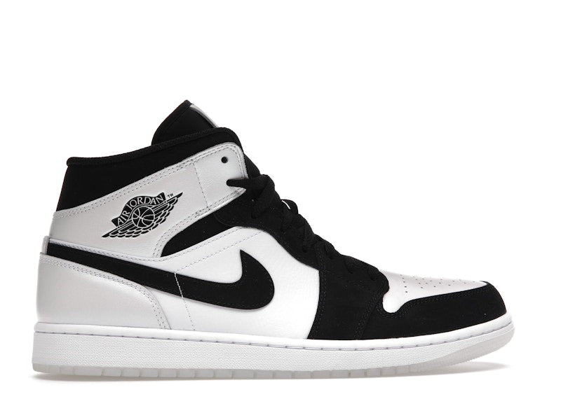 Air Jordan 1 Mid Diamond Shorts - White/Black - DH6933-100 - 35