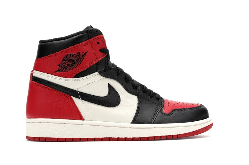 Air Jordan 1 Retro High Bred Toe - Gym Red/Black-Summit White - 555088-610 - 35