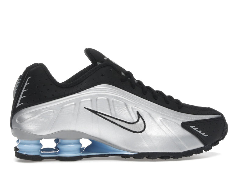 Nike Shox R4 Metallic Silver Black Psychic Blue - Metallic Silver/Black/Psychic Blue/Metallic Silver - HQ1988-004 - 35