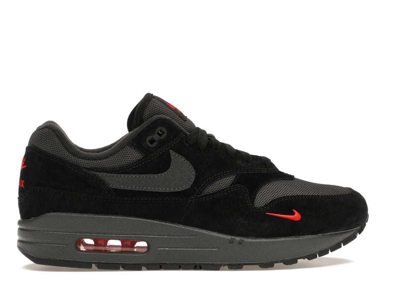 Nike Air Max 1 Bred Anthracite - Black/Anthracite/University Red - FV6910-001 - 35