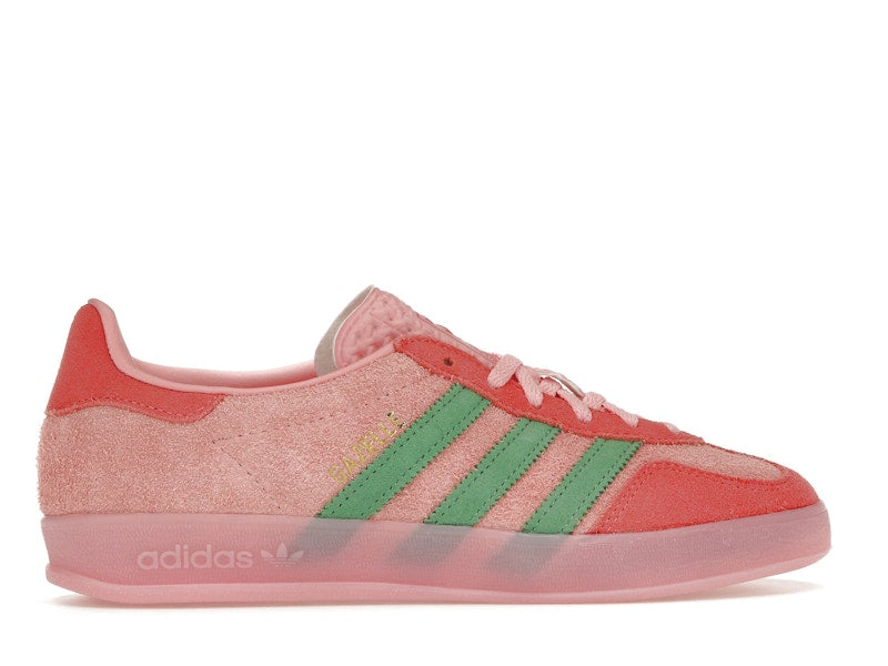 adidas Gazelle Indoor Semi Pink Spark Preloved Scarlet (Women's) - Semi Pink Spark/Preloved Green/Preloved Scarlet - IG6782 - 35