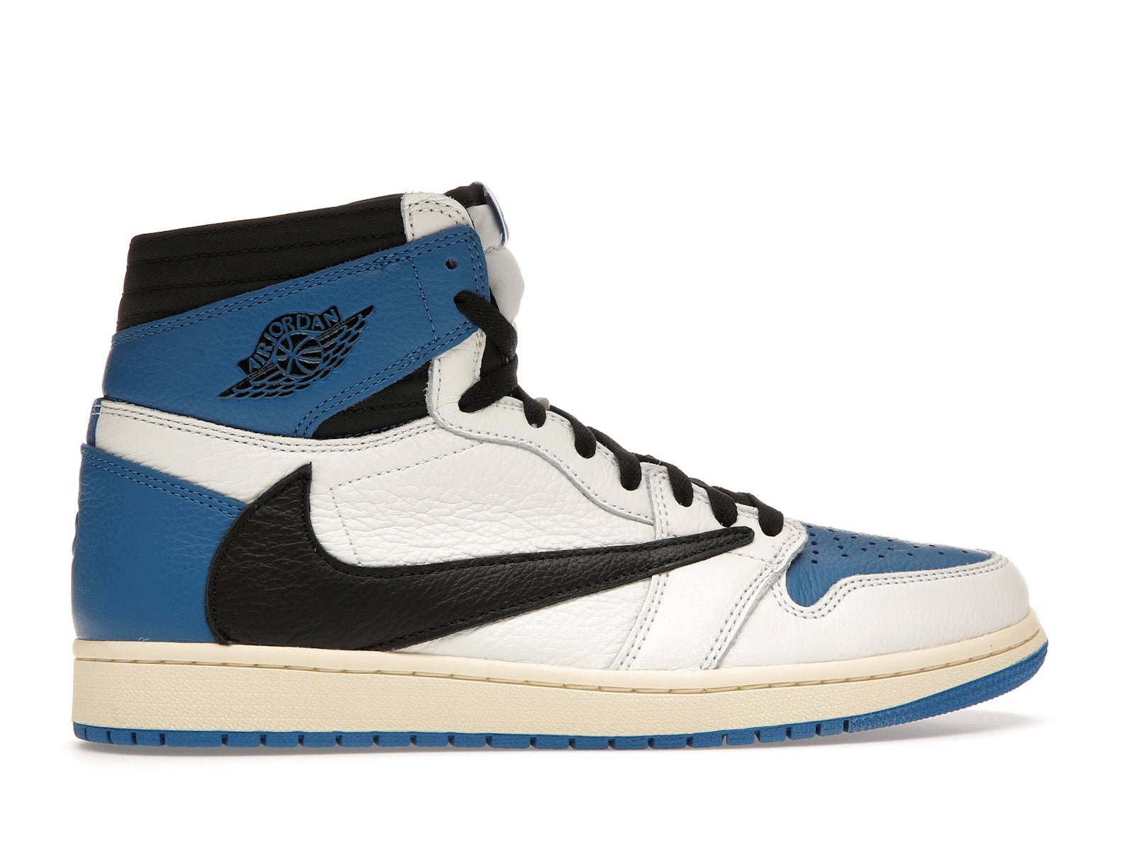 Air Jordan 1 High OG SP Fragment Design X Travis Scott - Sail/Black-Military Blue-Shy Pink - DH3227-105 - 35