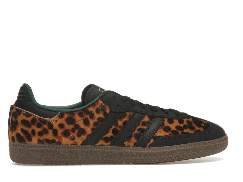 Adidas Samba OG Black Green Leopard - Core Black/Collegiate Green/Cream White - JI2735 - 35