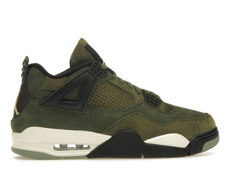 Air Jordan 4 Retro SE Craft Medium Olive - Medium Olive/Pale Vanilla/Khaki/Black/Sail - FB9927-200 - 35