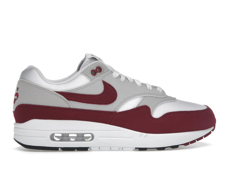 Nike Air Max 1 87 Stranger Things Steve Harrington - White/Team Maroon/Neutral Grey/Black/Speed Red - IM3906-100 - 35