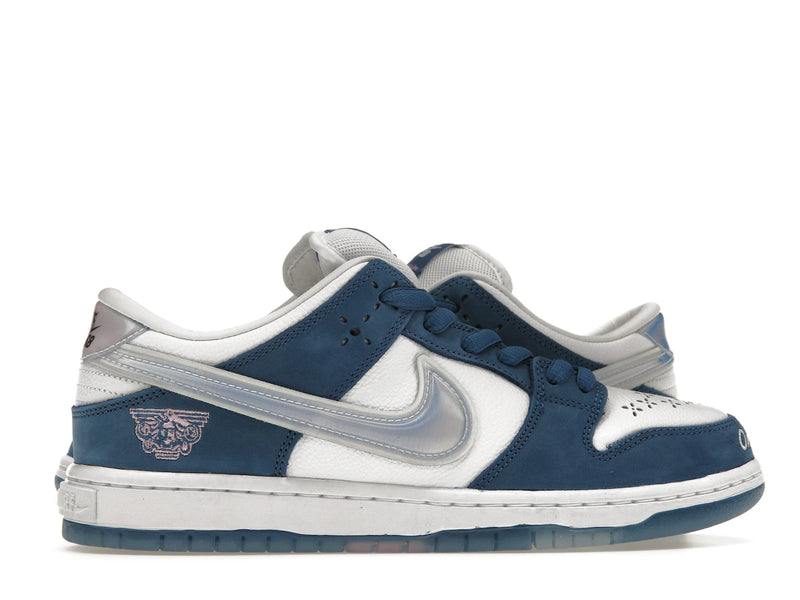 Nike SB Dunk Low Born X Raised One Block At A Time - Deep Royal Blue/White-White - FN7819-400 - 35
