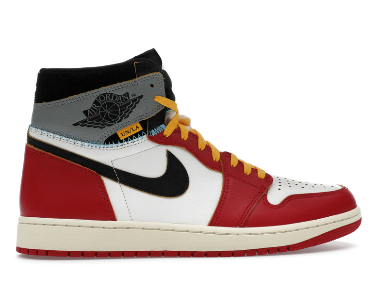 Air Jordan 1 Retro High OG SP Union La Chicago Shadow - Varsity Red/Black-Sail-Shadow Grey-Muslin - HV8563-600 - 35