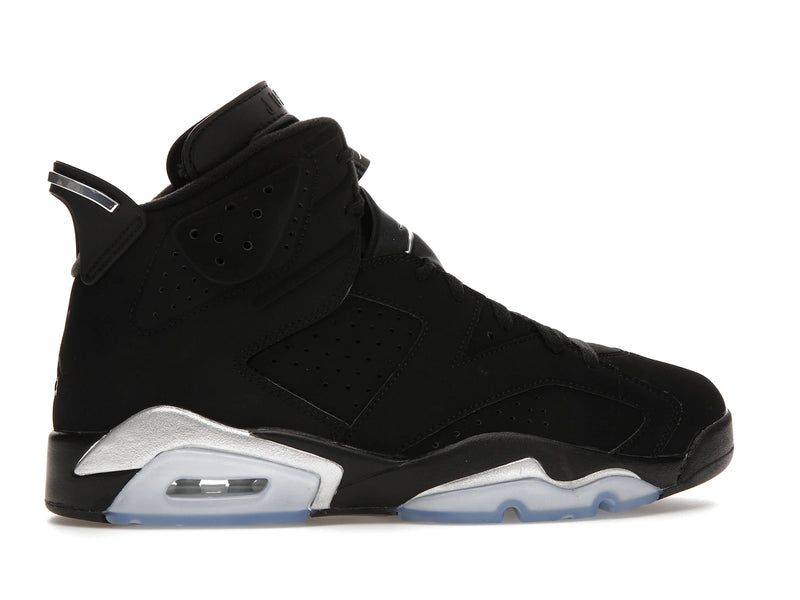 Air Jordan 6 Retro Metallic Silver - Black/Black/Metallic Silver - DX2836-001 - 35