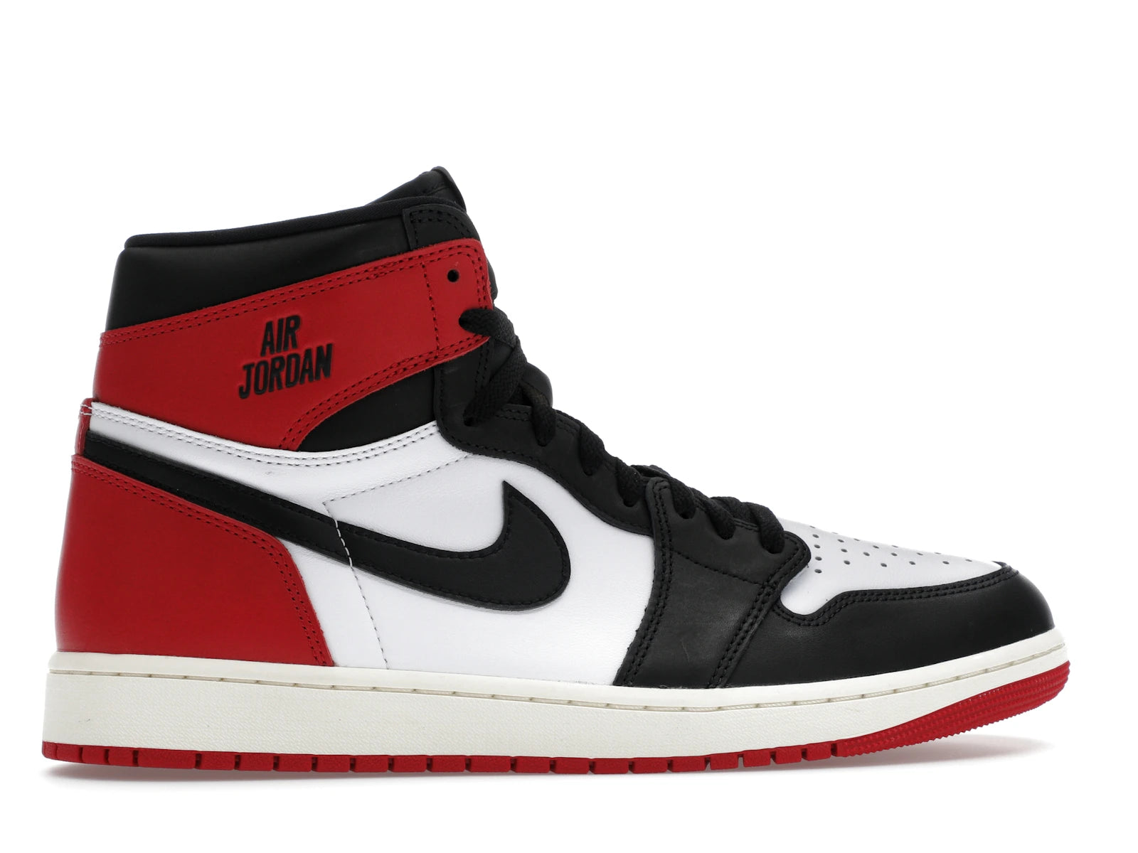 Air Jordan 1 Retro High OG Black Toe Reimagined - Black/Black/Varsity Red/White - DZ5485-106 - 35