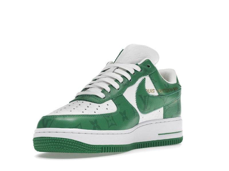 Louis Vuitton Nike Air Force 1 Low By Virgil Abloh White Green - Ansicht 14