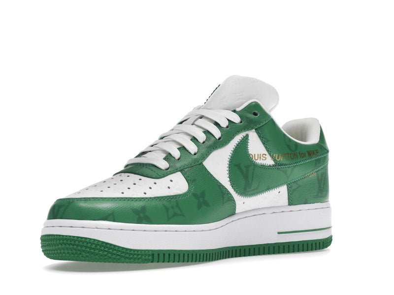 Louis Vuitton Nike Air Force 1 Low By Virgil Abloh White Green - Ansicht 15