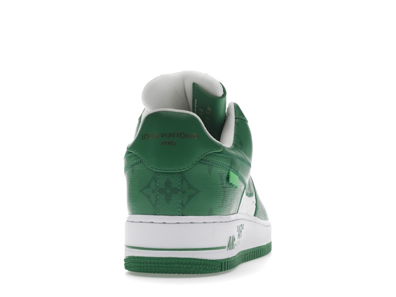 Louis Vuitton Nike Air Force 1 Low By Virgil Abloh White Green - Ansicht 29