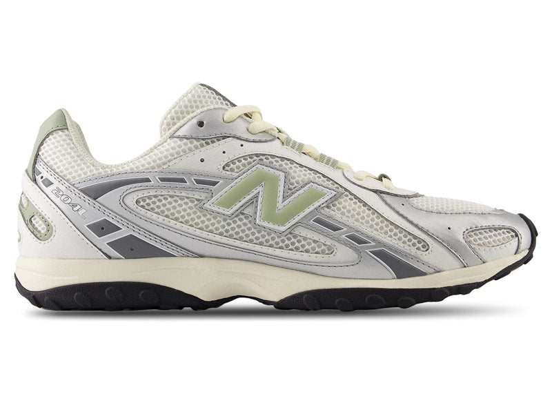 New Balance 204L Silver Metallic Sage Green