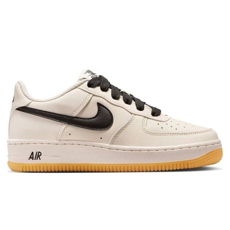 Nike Air Force 1 Low Lv8 Soft Pearl Gum Black (GS) - Soft Pearl/Gum Light Brown/Metallic Silver/Black - HQ1911-002