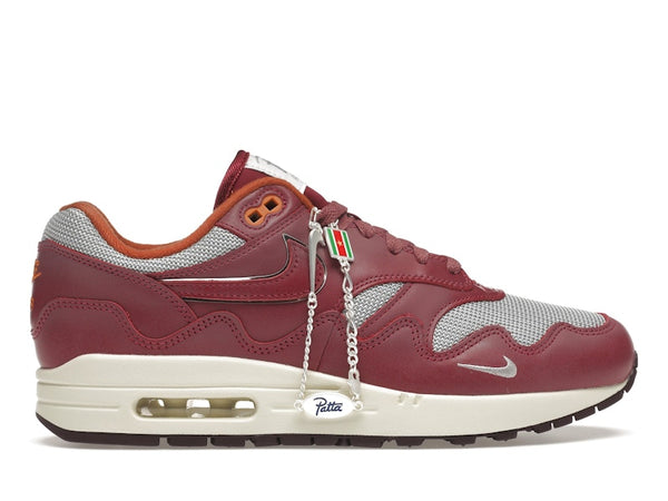 Nike Air Max 1 Patta Waves Rush Maroon With Bracelet