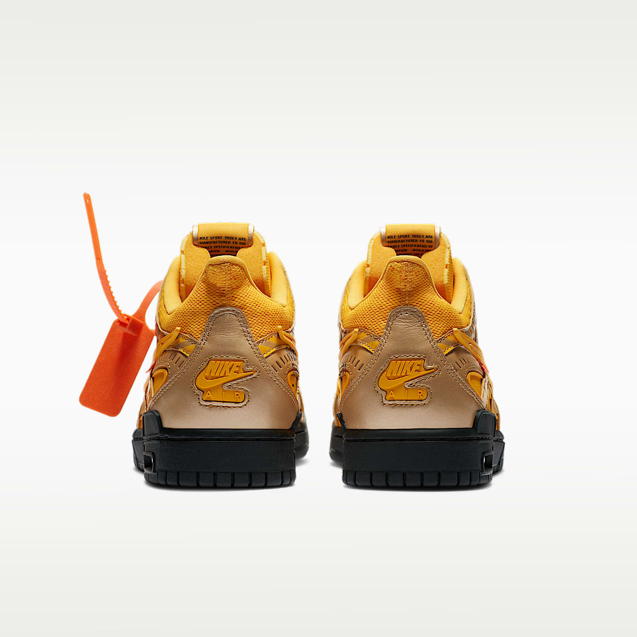 Nike Air Rubber Dunk Off White University Gold - view 39