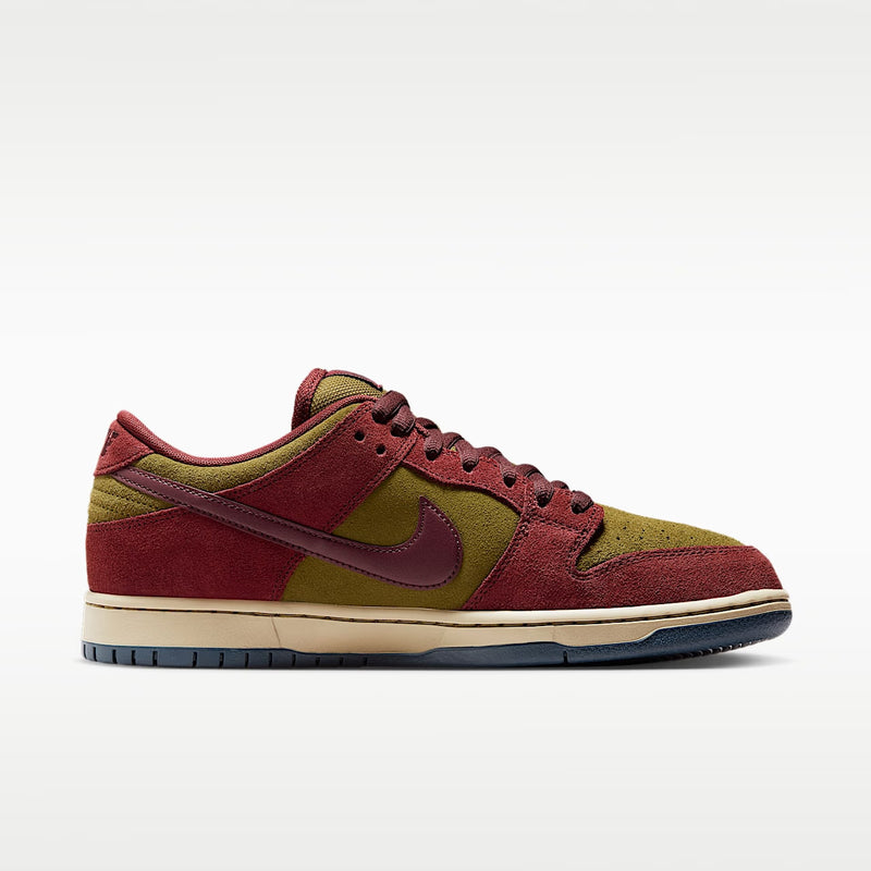 Nike SB Dunk Low Dark Team Red Olive Flak - widok 37