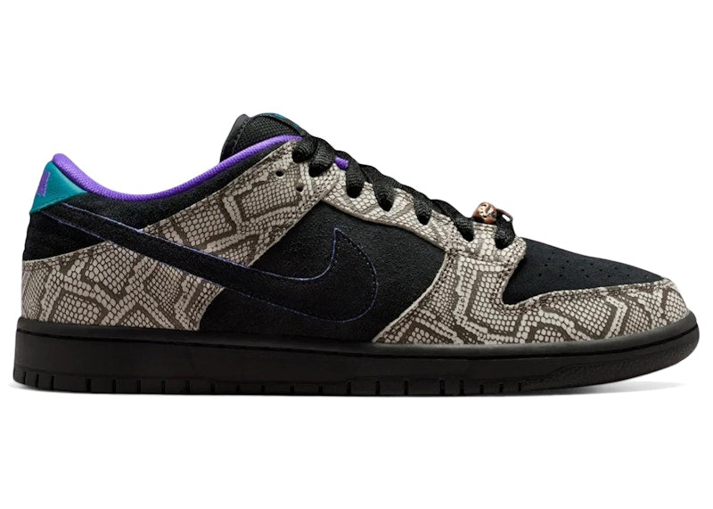 Nike SB Dunk Low Dashawn Jordan Copperhead - String/Black/Bright Spruce/Fierce Purple/Dark Russet/Black - IB6208-200