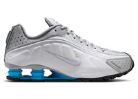 Nike Shox R4 Metallic Silver White Blue Lagoon