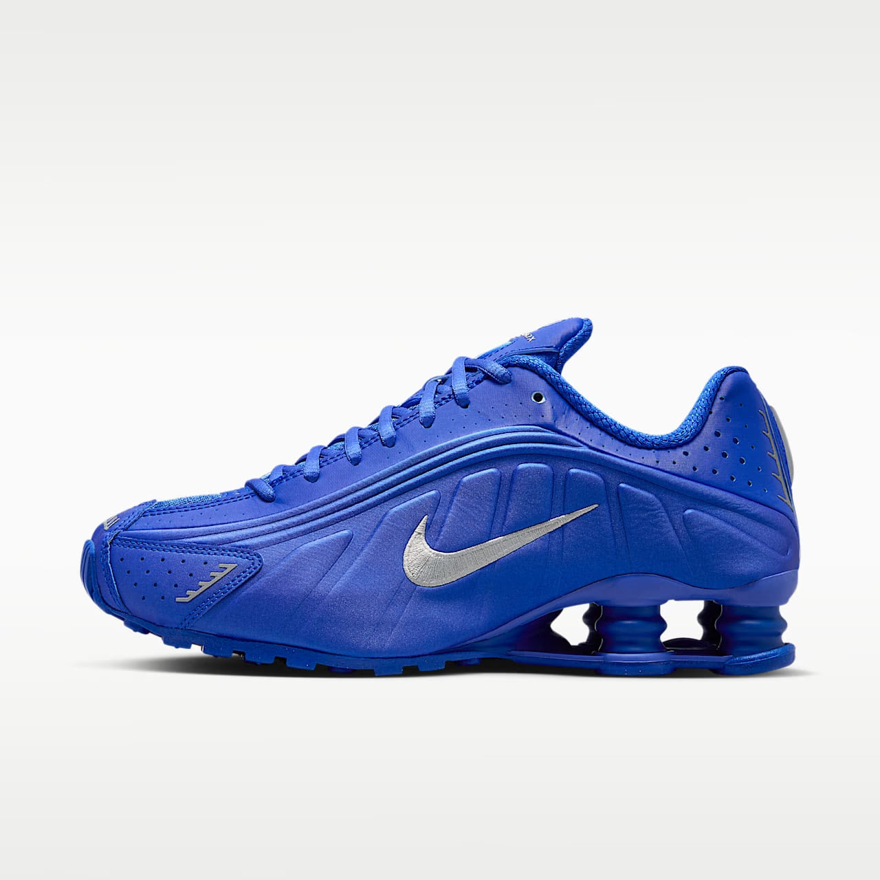 Nike Shox R4 Racer Blue Metallic Silver - view 38