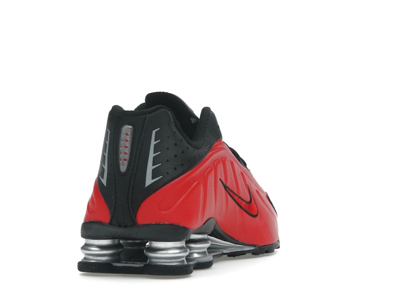 Nike Shox R4 University Red Black Metallic Silver - view 12
