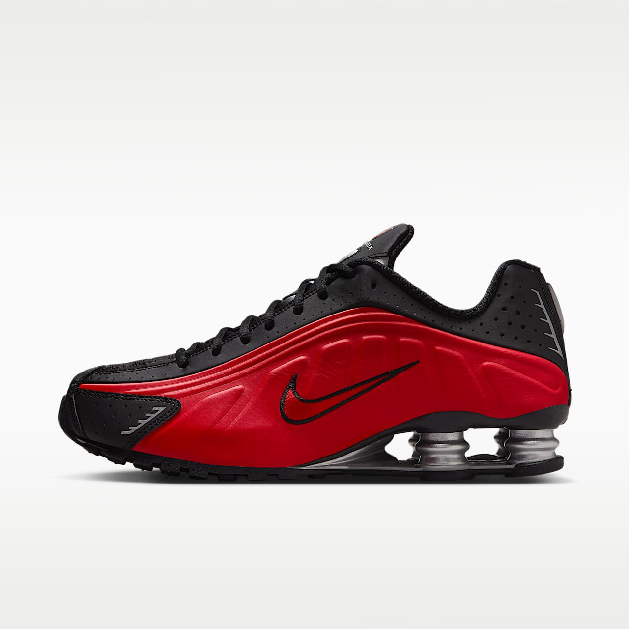 Nike Shox R4 University Red Black Metallic Silver - view 19