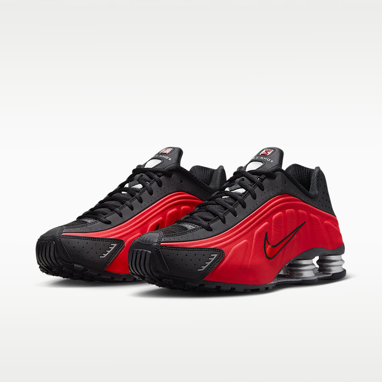 Nike Shox R4 University Red Black Metallic Silver - view 20