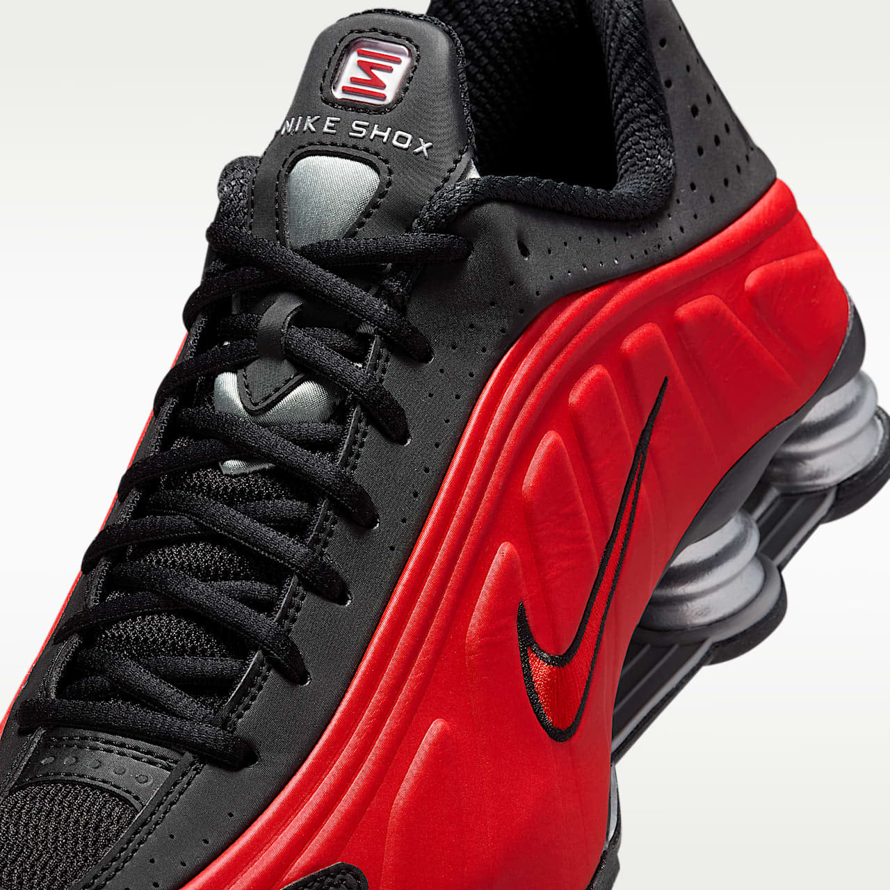 Nike Shox R4 University Red Black Metallic Silver - view 23