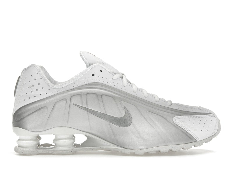 Nike Shox R4 White Bright Crimson Metallic Silver - view 1