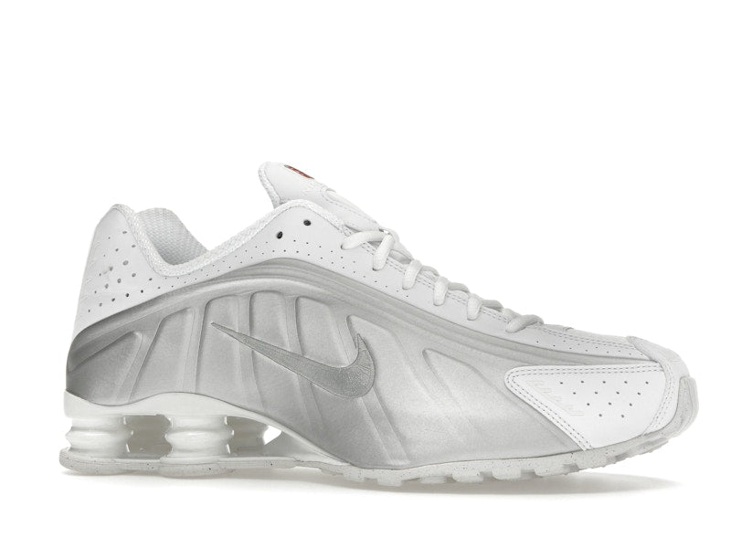 Nike Shox R4 White Bright Crimson Metallic Silver - view 3
