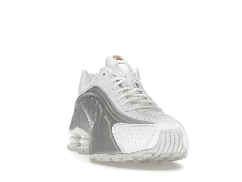 Nike Shox R4 White Bright Crimson Metallic Silver - view 8