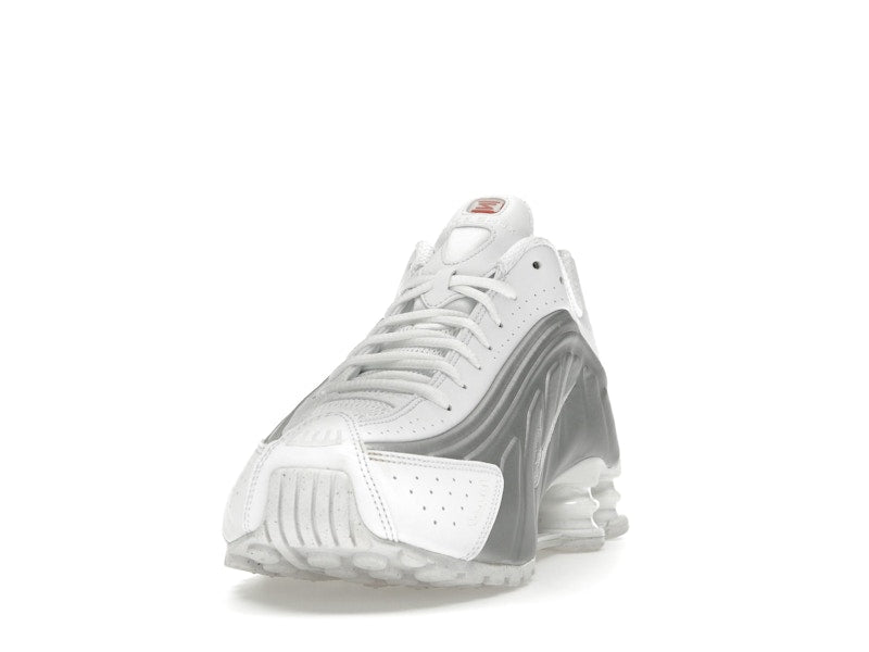 Nike Shox R4 White Bright Crimson Metallic Silver - view 12