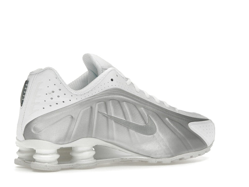 Nike Shox R4 White Bright Crimson Metallic Silver - view 34