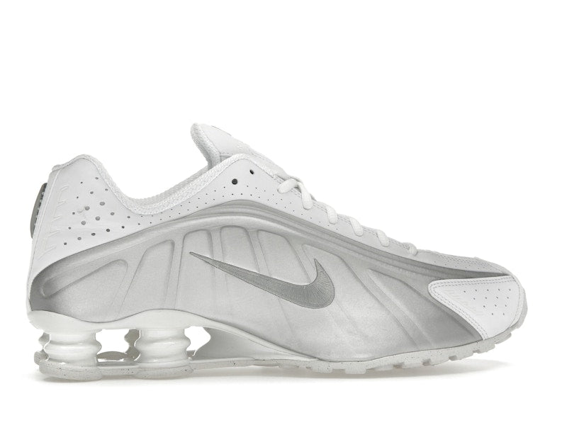 Nike Shox R4 White Bright Crimson Metallic Silver - view 36